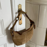 Coach mini suede bag