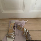 Stunning silver Jimmy Choo kitten heels, vintage mules 