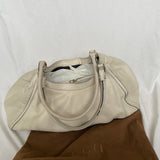 Beautiful white Gucci Abby shoulder bag with gold hardware. 